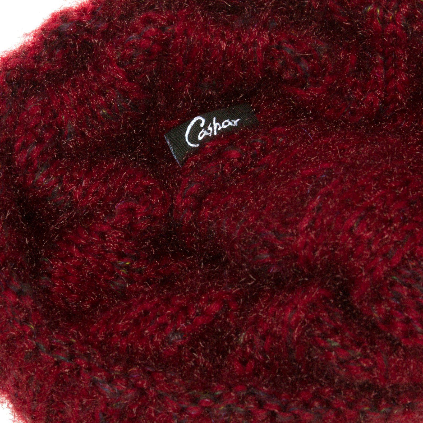 Caspar Bommelmütze MU144 Damen warme Winter Strick Mütze mit Fellbommel günstig online kaufen