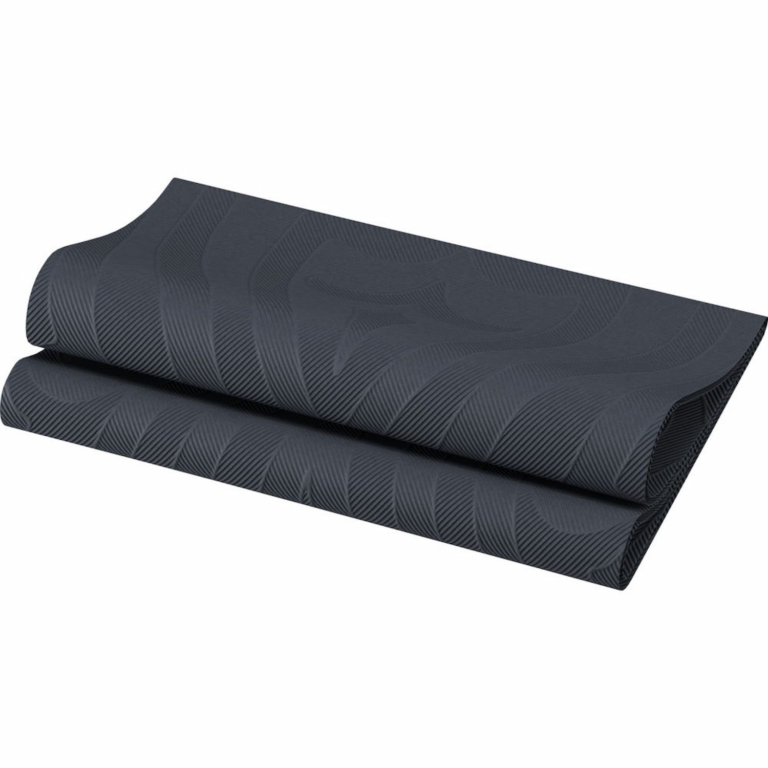Duni Papierserviette 40 Duni Elegance® Servietten, Lily schwarz, 40x40cm, 168438