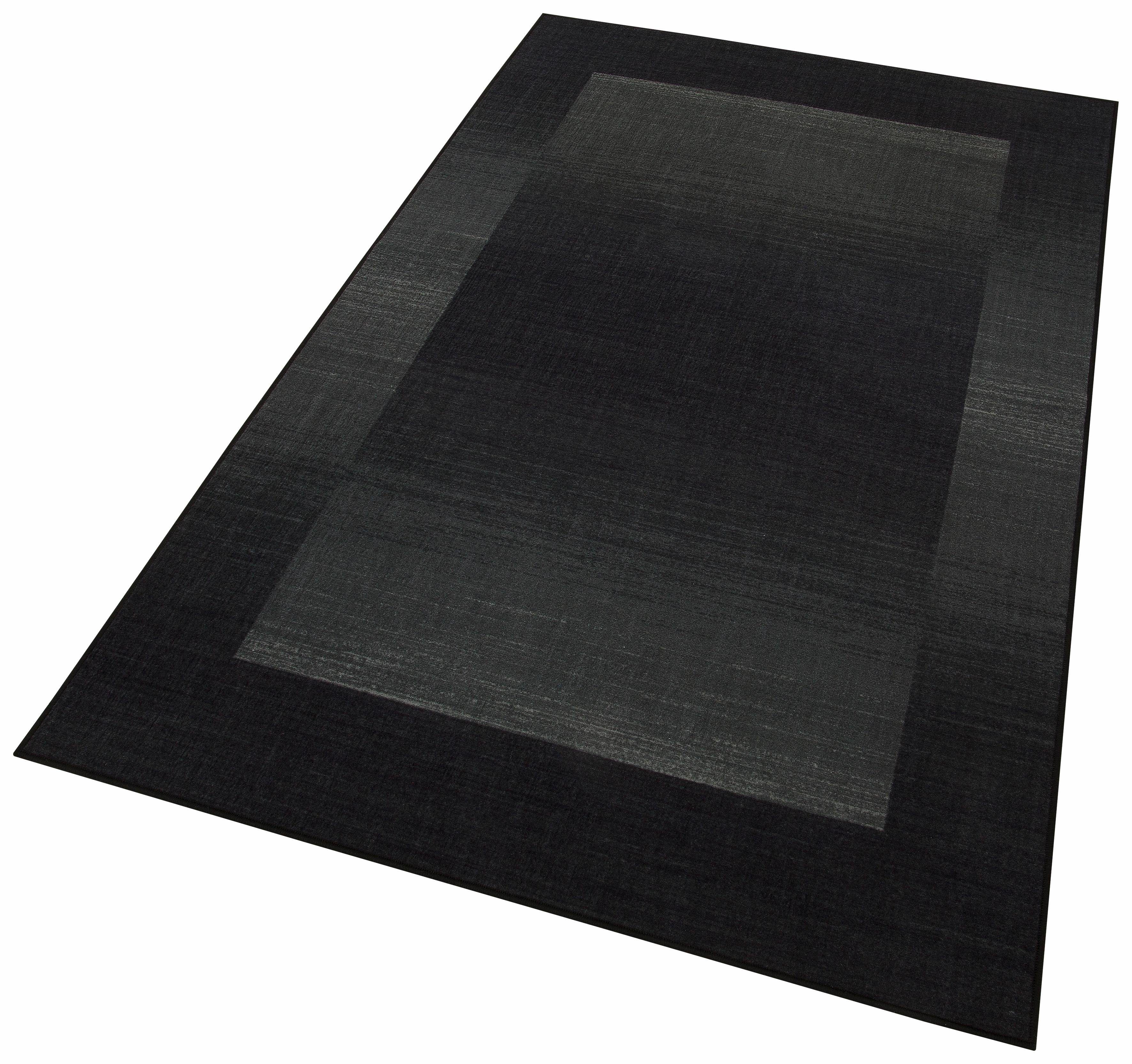 Teppich Gabbeh Ideal, THEKO, rechteckig, Höhe: 6 mm, moderner Farbverlauf, mit Bordüre, ideal im Wohnzimmer & Schlafzimmer