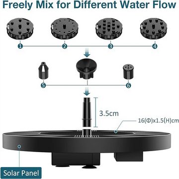 autolock Springbrunnenpumpe Solar Springbrunnen für Außen Solar Teichpumpe