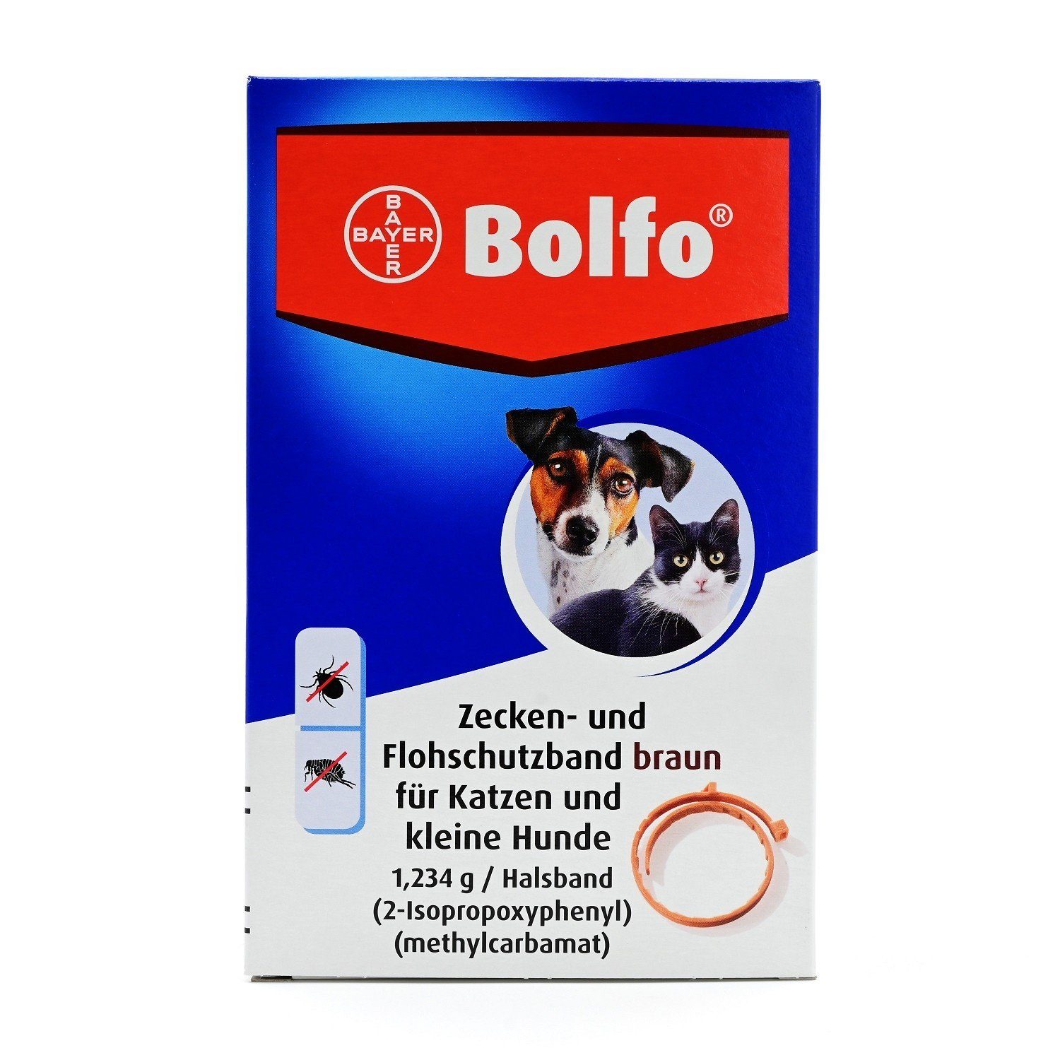 Hunde-Halsband BOLFO Flohschutzband braun f.kleine Hunde/Katzen, 1 St