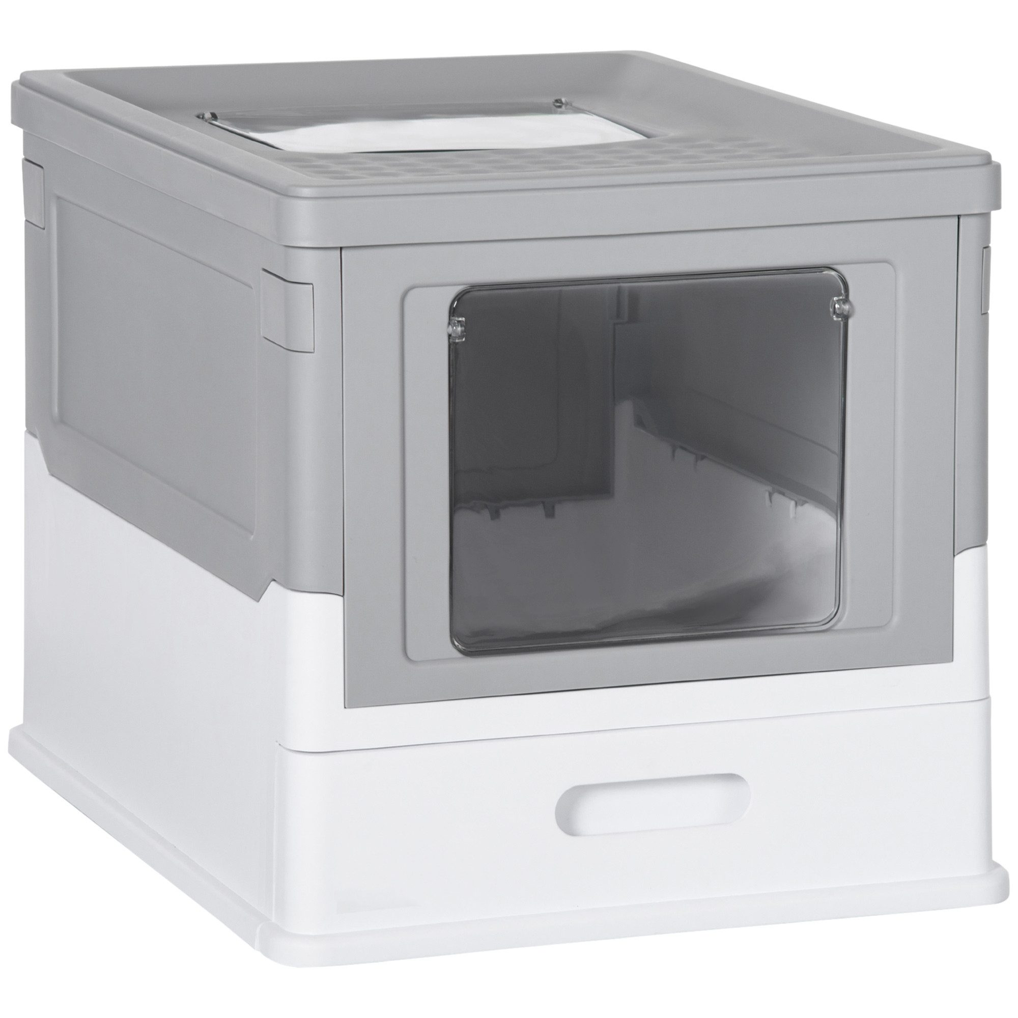 MC Star Katzentoilette Katzenklo mit Deckel, Katzenhaus mit Bodenschale, Sc günstig online kaufen