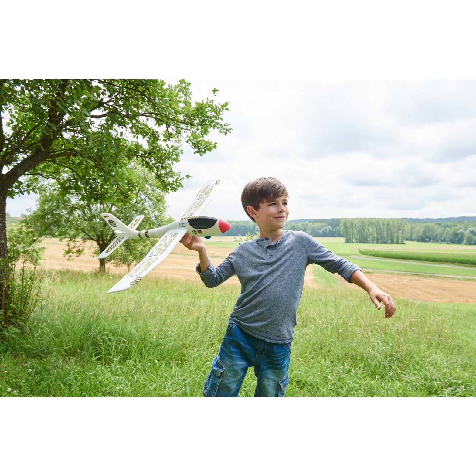 Haba Spielzeug-Flugzeug Terra Kids Wurfgleiter, (Set, 3-tlg., 1), hervorragende Flugeigenschaften