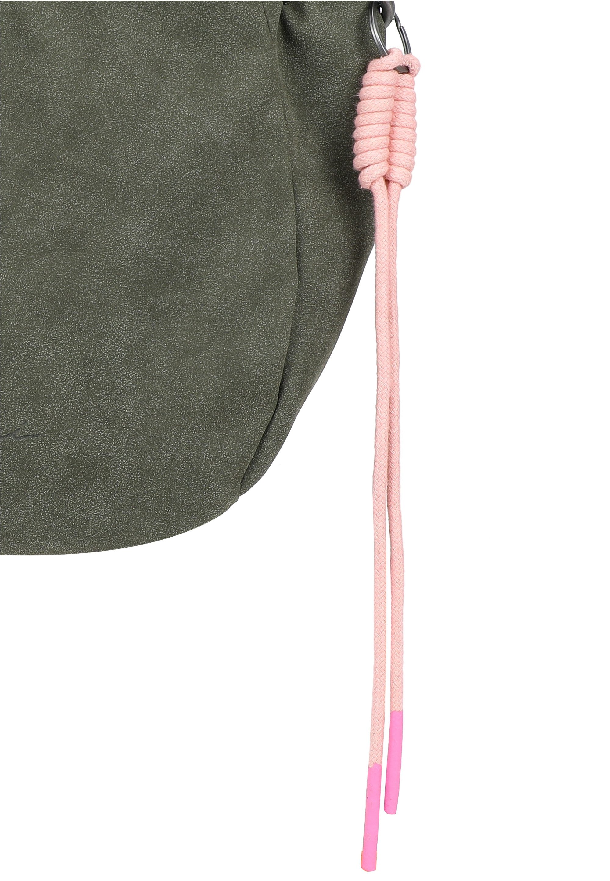 Fritzi aus Preußen Schultertasche Sue02 Suede Jacky Soft Dark Anthra, mit modischer Kordelschnur