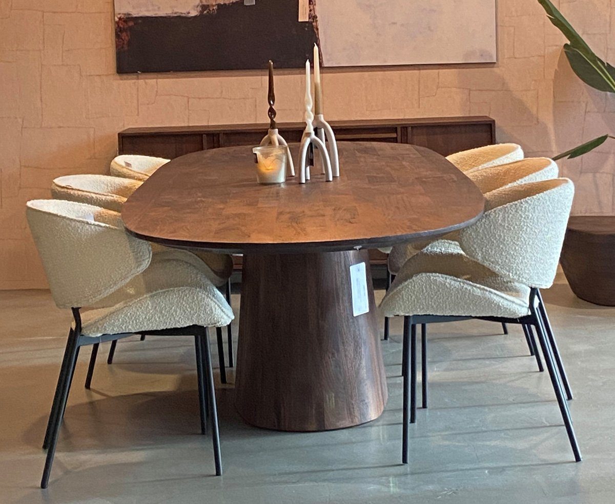 Maison ESTO Esstisch oval Mango massiv günstig online kaufen