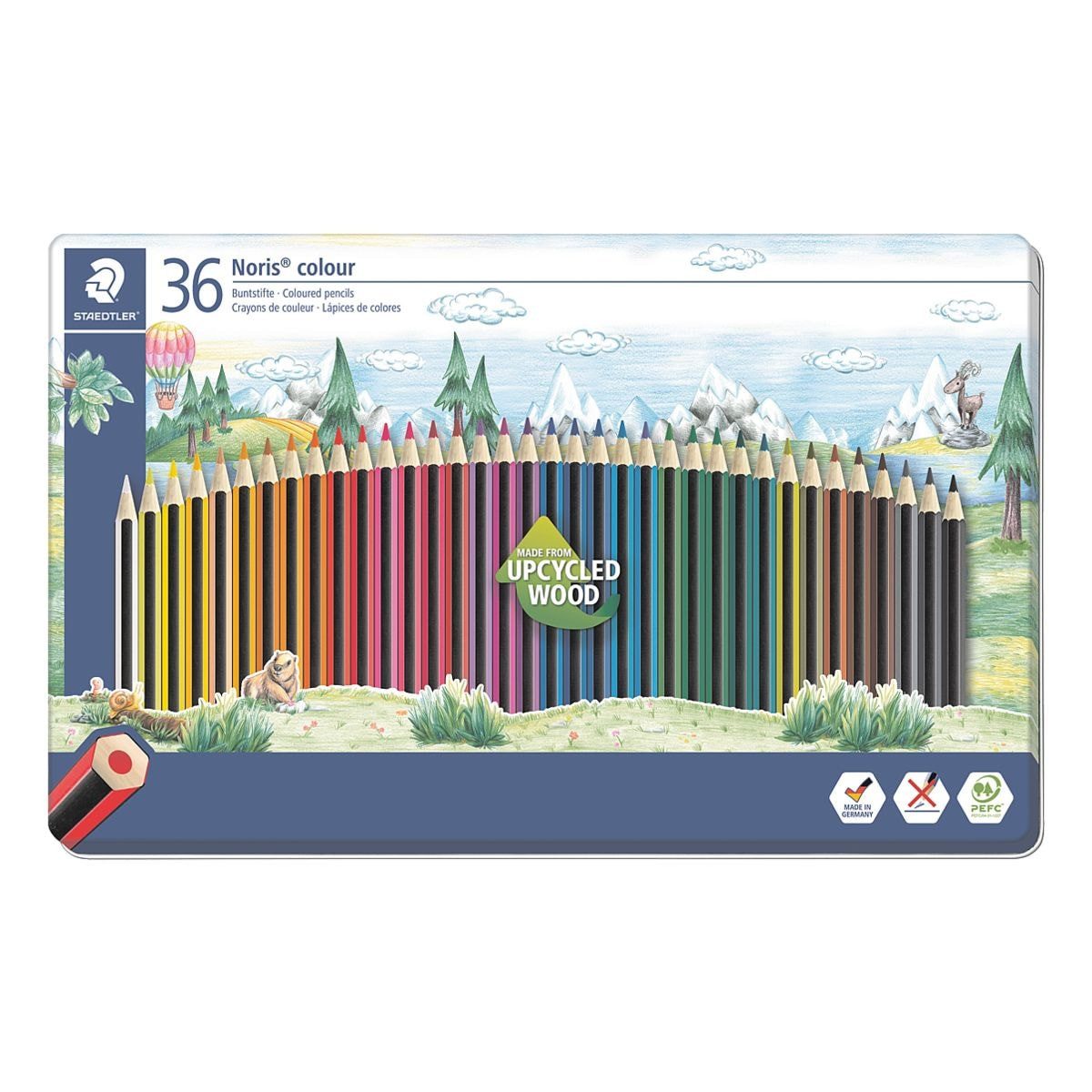 STAEDTLER Buntstift Noris® colour, (36-tlg), im Metalletui