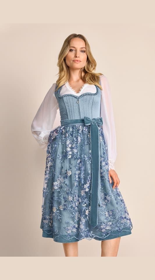 KRÜGER COLLECTION Dirndl Dirndl Julissa (70cm) blau