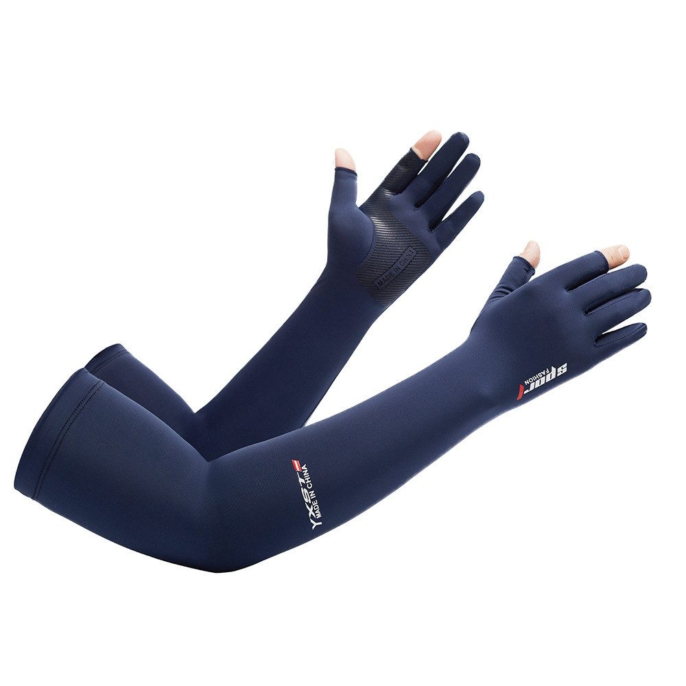 nsihing Armlinge Unisex-Sonnenschutzstulpen mit halben Fingern,Fingerlinge tragen Schutz Ärmel Atmungsaktiv mit kühlendem Effekt für Outdoor