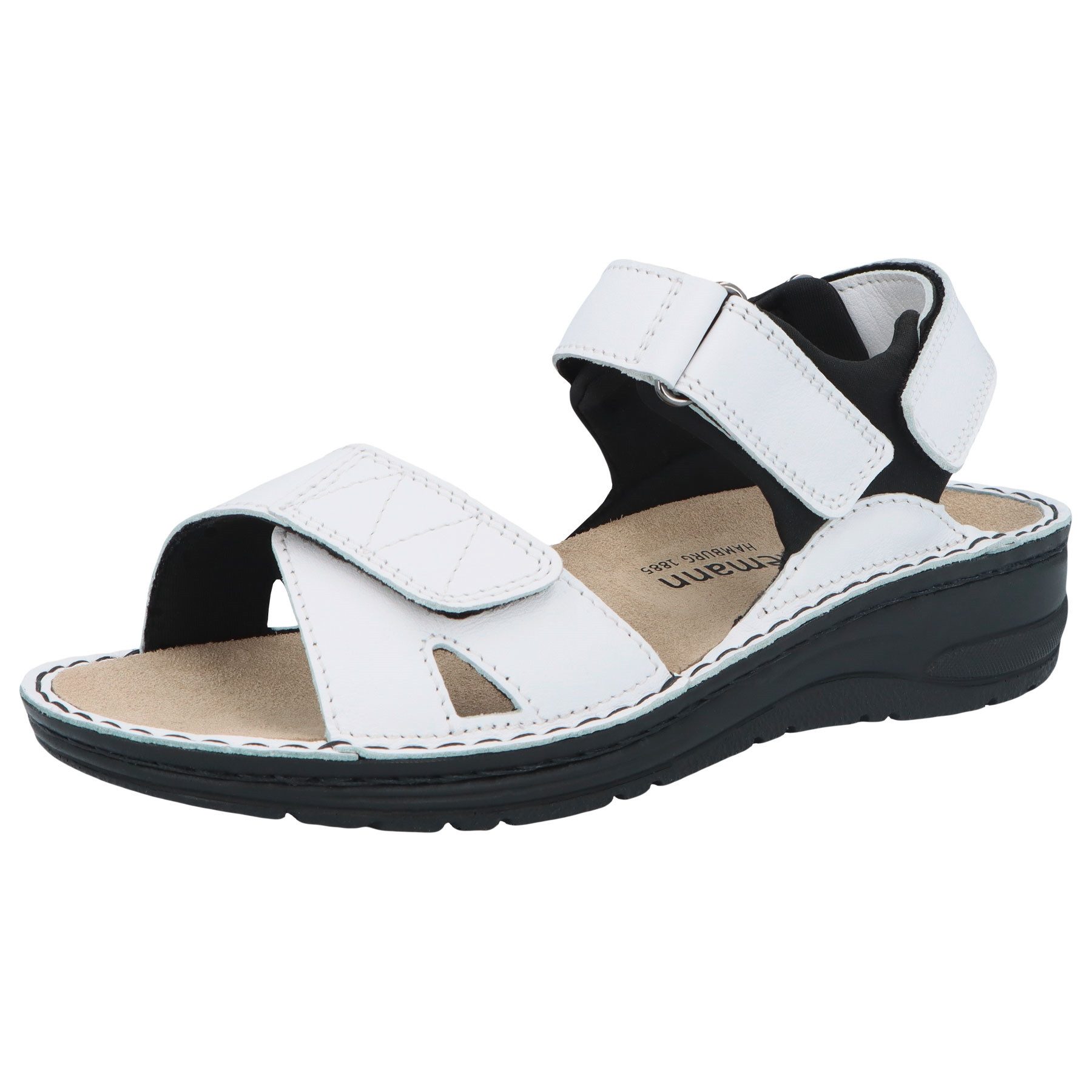 BERKEMANN Berkemann Erwachsene Berkoflex Neele Sandale Leder Klettschuh