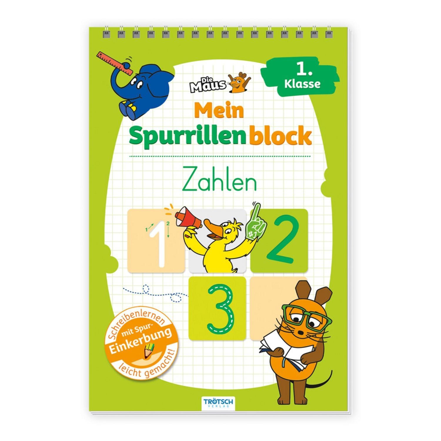 TRÖTSCH - Die Maus Mein Spurrillenblock Zahlen Übungsbuch / diverse