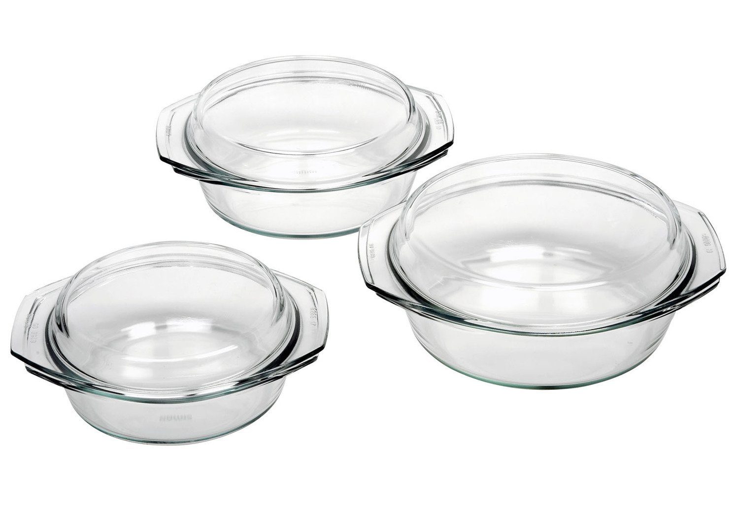 Bohemia Cristal Aufbewahrungsschüssel BOHEMIA CRISTAL Schüsselsatz 3- teilig, (3-tlg)