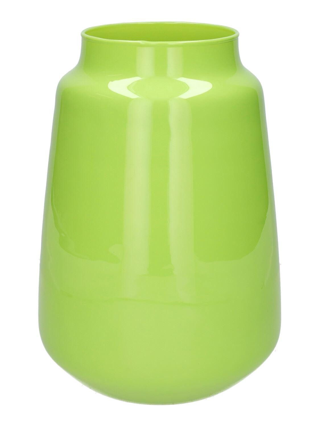 INNA-Glas Dekovase Glasvase FLORINI, apfelgrün-milchglas, 24,2cm, Ø17cm