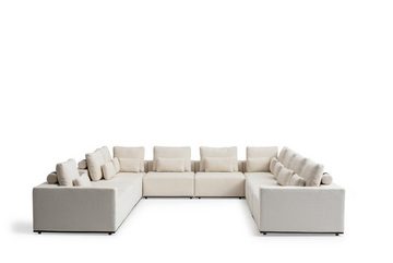 JVmoebel Ecksofa Designer Großes U-Form Polstersofa Wohnzimmermöbel Couch, Made in Europe