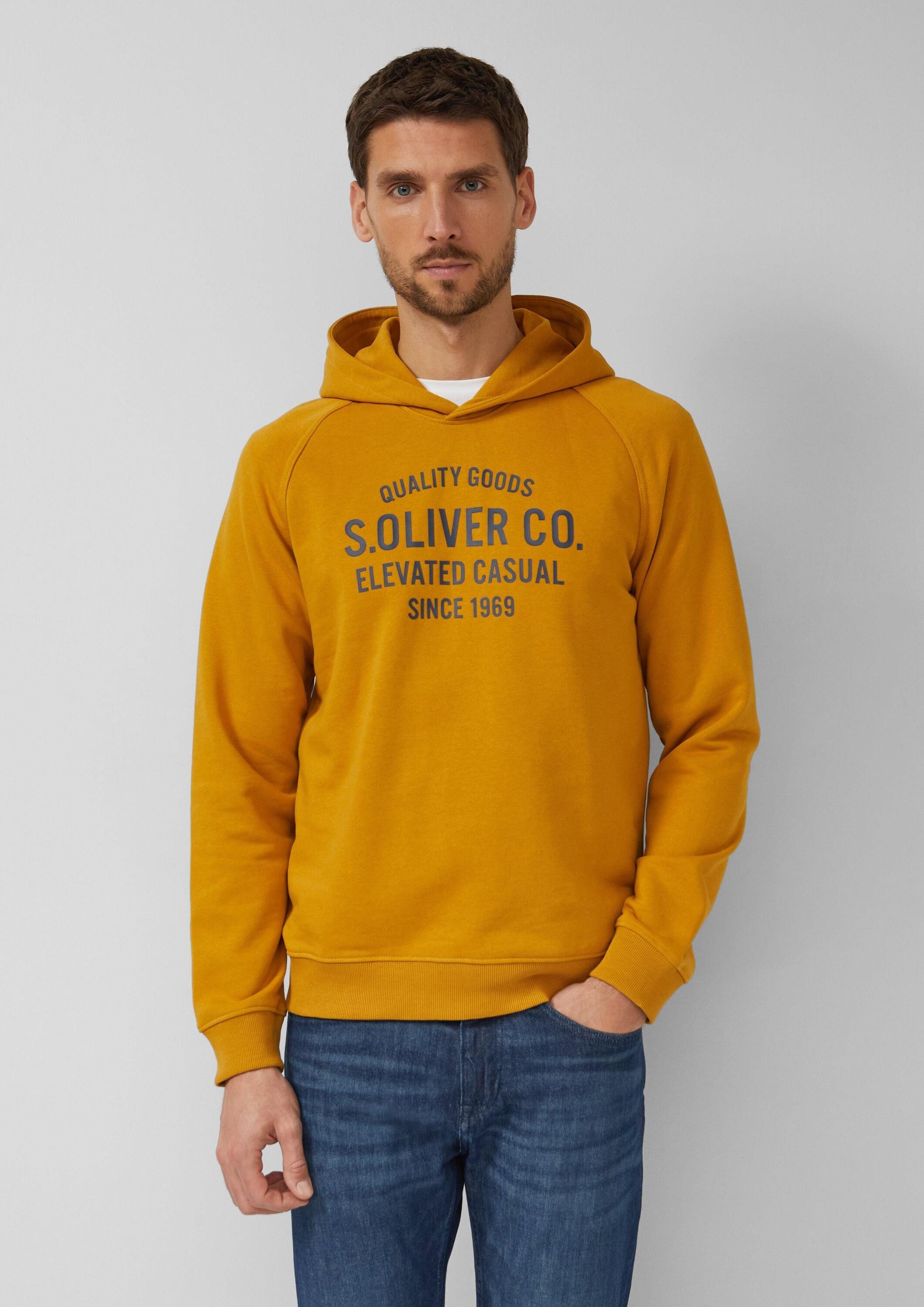 s.Oliver Sweatshirt Sweatshirt Sweatshirt aus Baumwollmix mit Frontprint