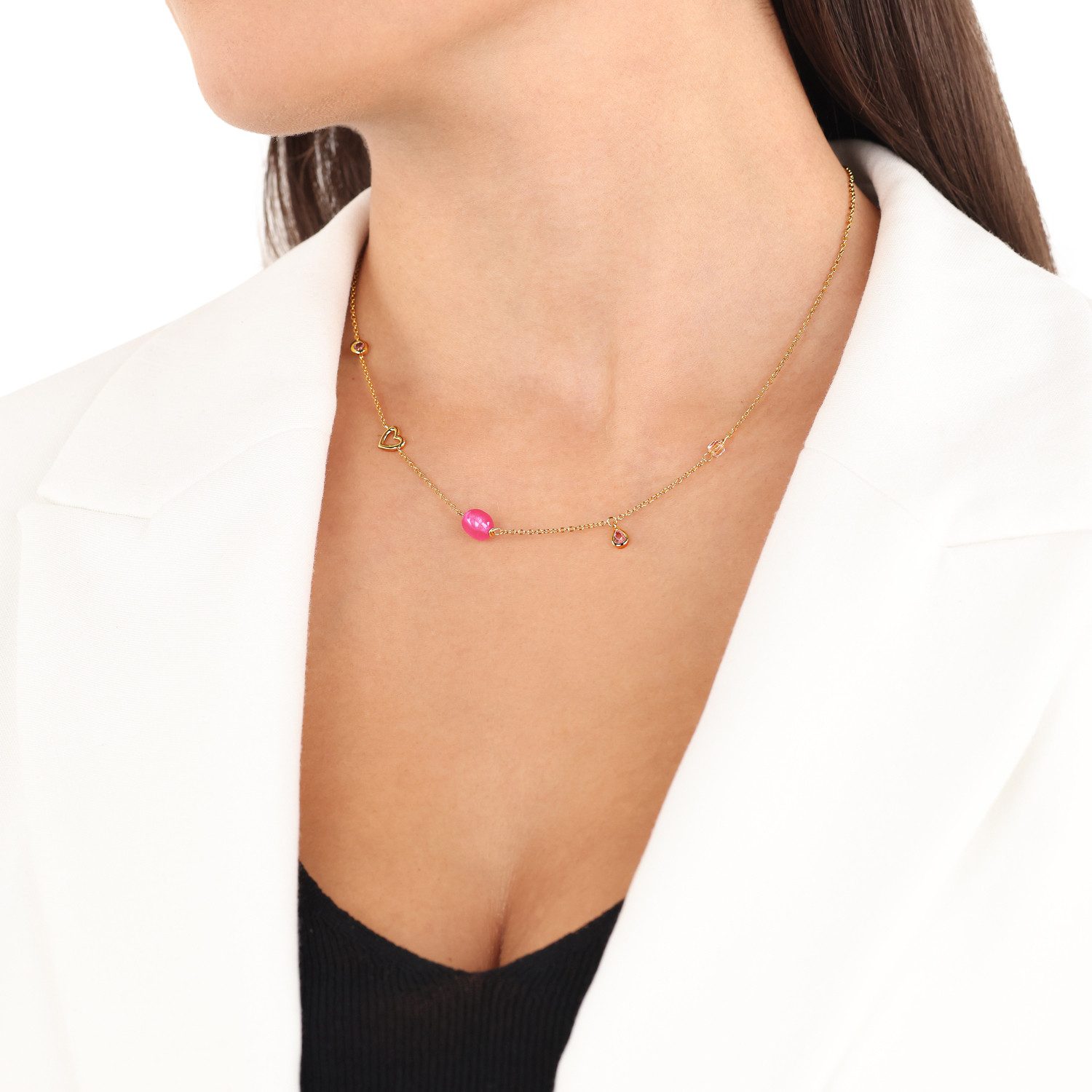 s.Oliver Silberkette für Damen, 925 Ste...