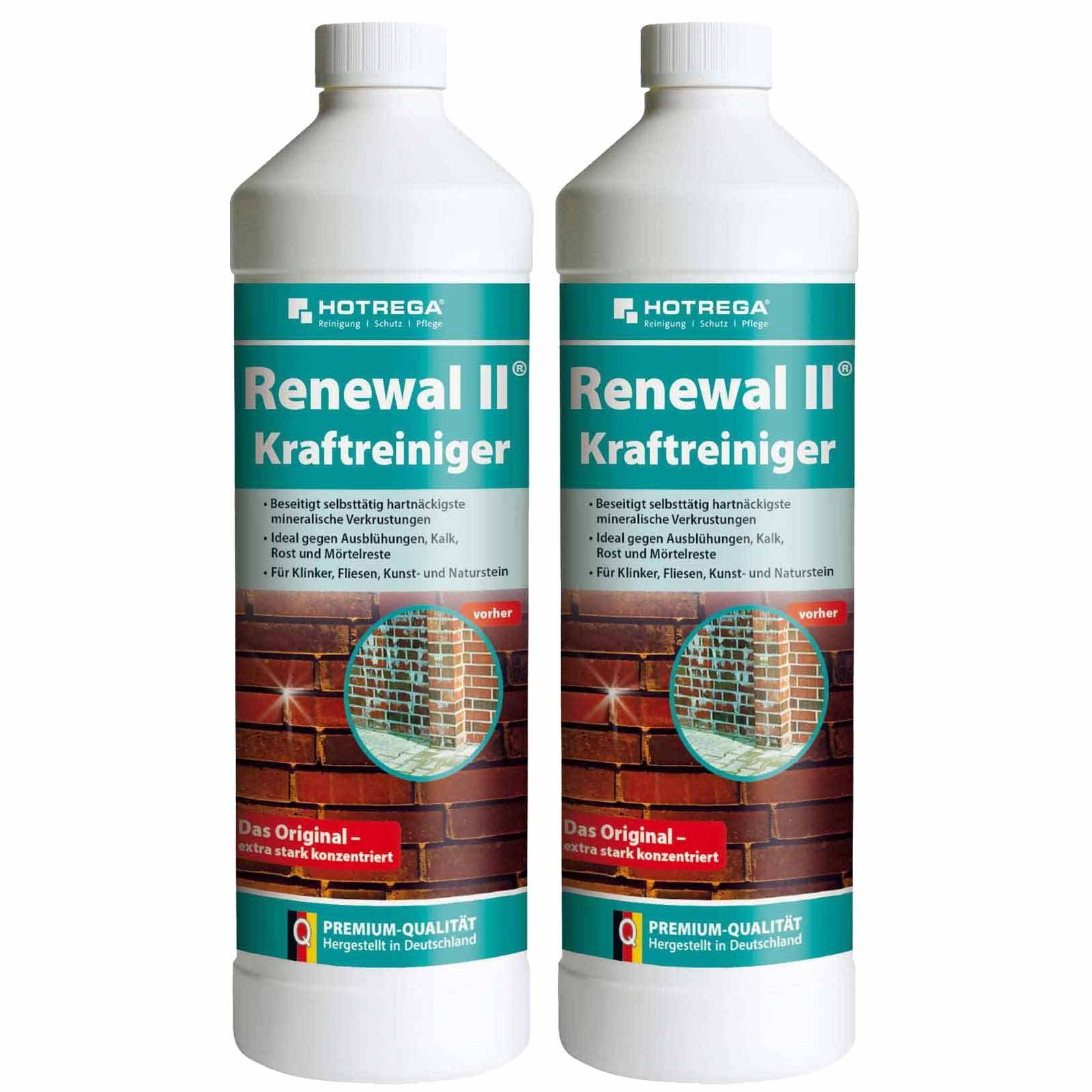 HOTREGA® Renewal II Kraftreiniger Steinreiniger Terrassenreiniger 1L Konzentrat Reinigungskonzentrat