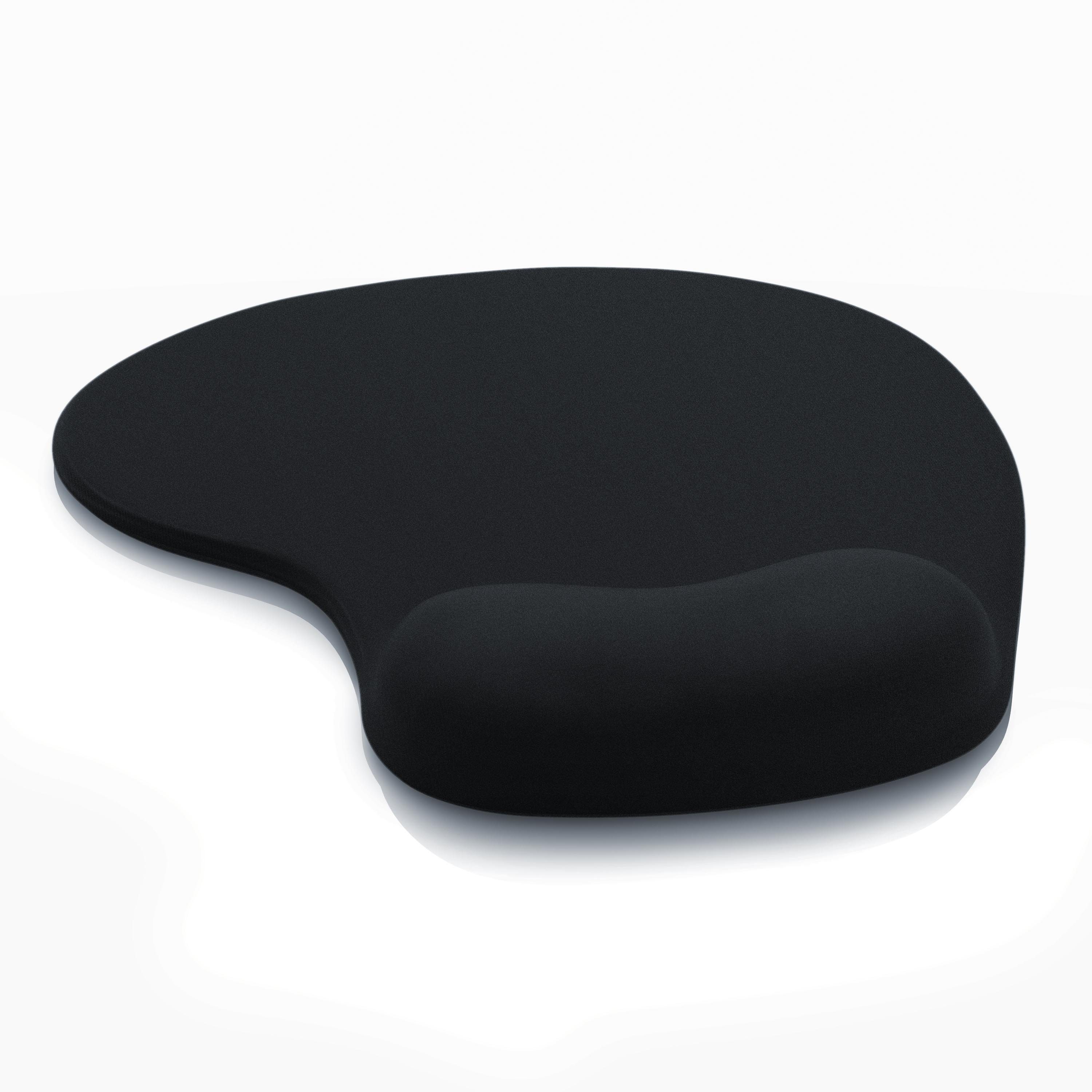 CSL Mauspad Office Gel Mousepad mit ergonomischer Handgelenkauflage (1-St), Office Gel Mousepad mit ergonomischer Handgelenkauflage,schwarz