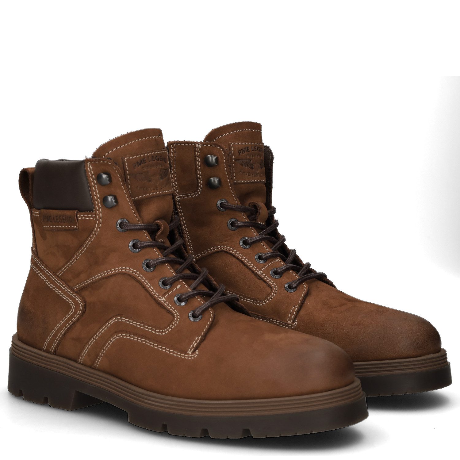 PME LEGEND SKYVAN Schnürstiefelette Schnürboots, Workerboots mit Anziehlasche, Reißverschluss