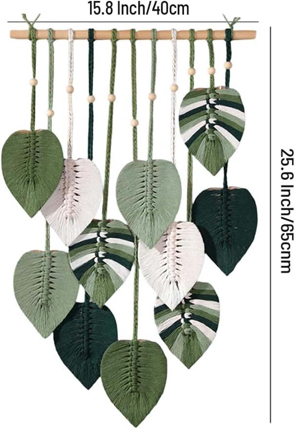 Kaket Hängedekoration Blatt Makramee Wandbehang, Boho Raumdekor günstig online kaufen