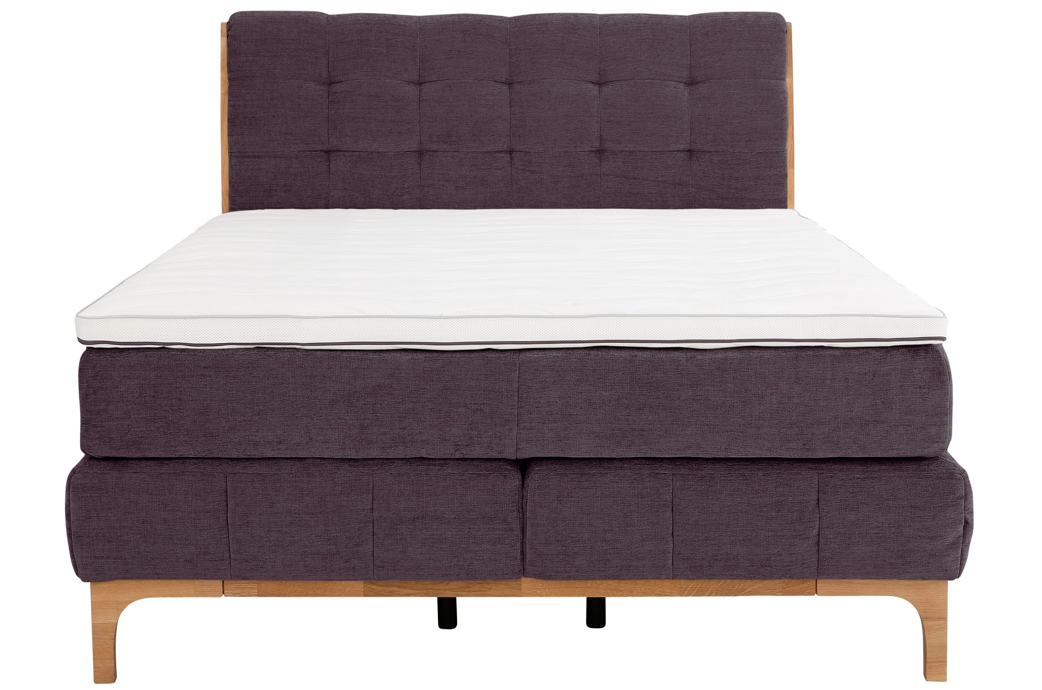 OTTO home Boxspringbett Jelle (5-St), zertifizierte, recycelte Bezugsstoffe, verschiedene Ausführungen