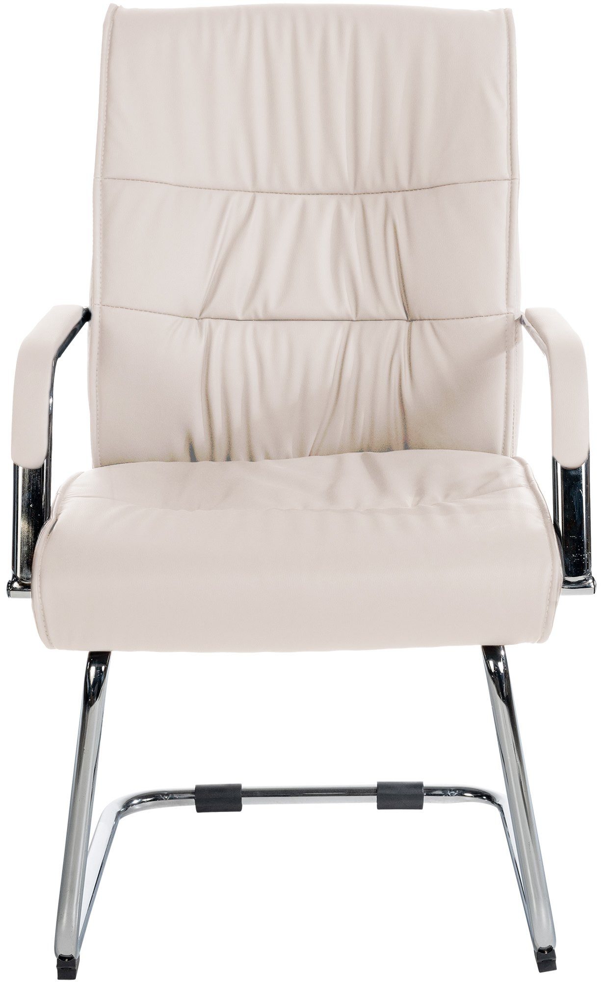furnicato Besucherstuhl Besucherstühle Sievert 100x58x66 cm Creme (1 St)