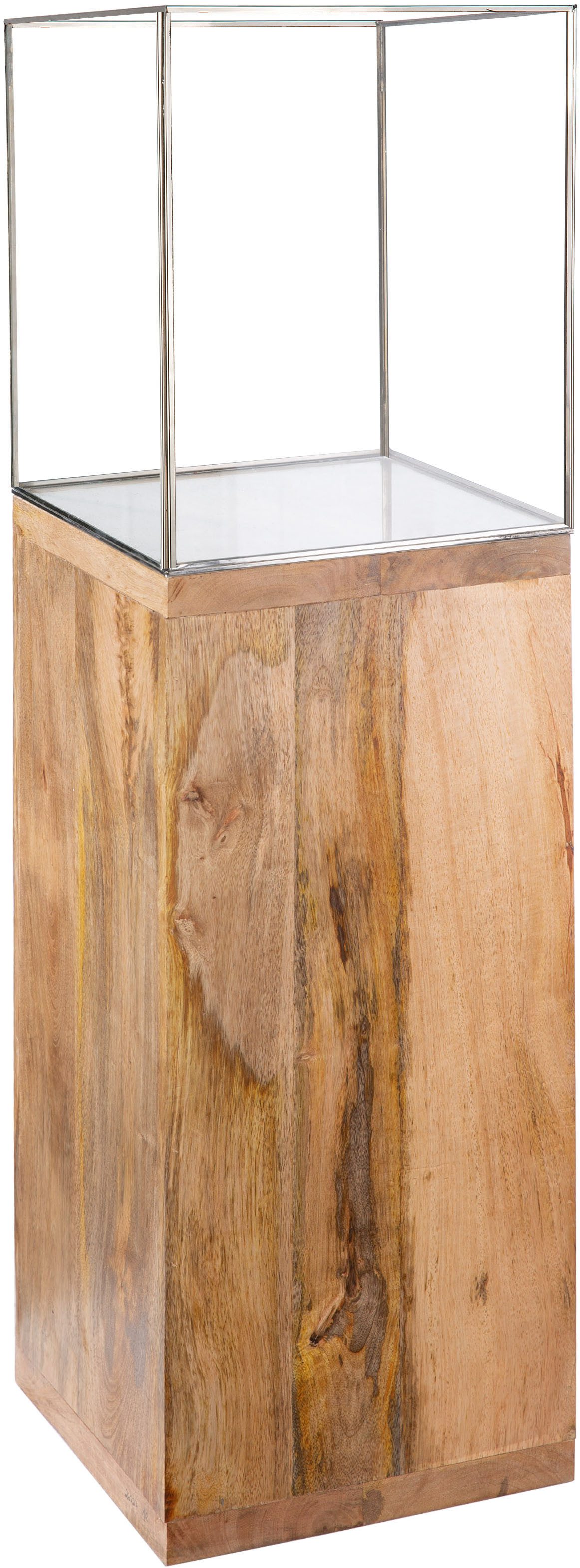 GILDE Bodenwindlicht Торшеры Säule (1 St), mit geöltem Mangoholz, Höhe ca. 91 cm