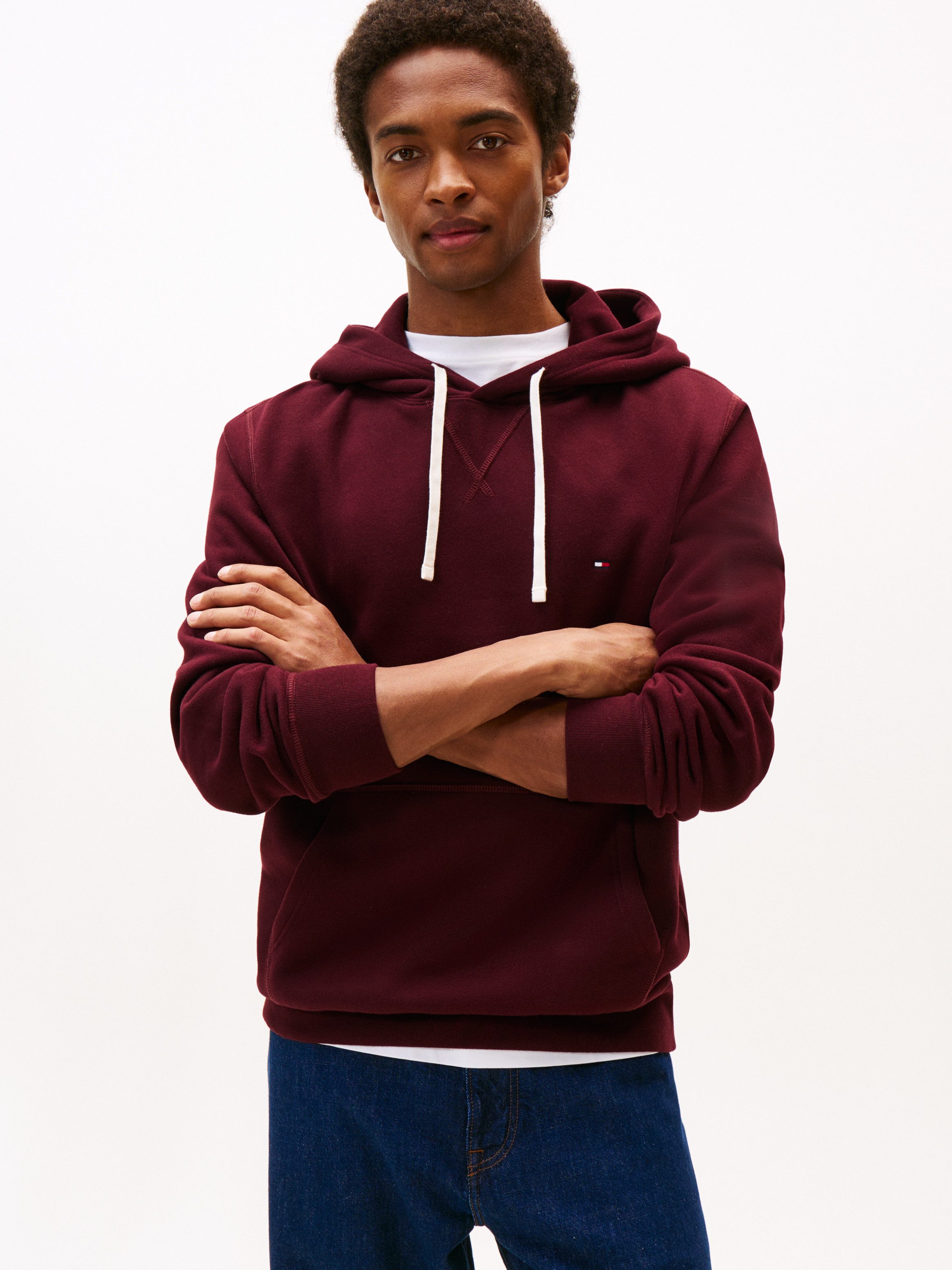 Tommy Hilfiger Hoodie ESS SEASONAL FLEECE HOODY mit Kapuze und Kängurutasch günstig online kaufen