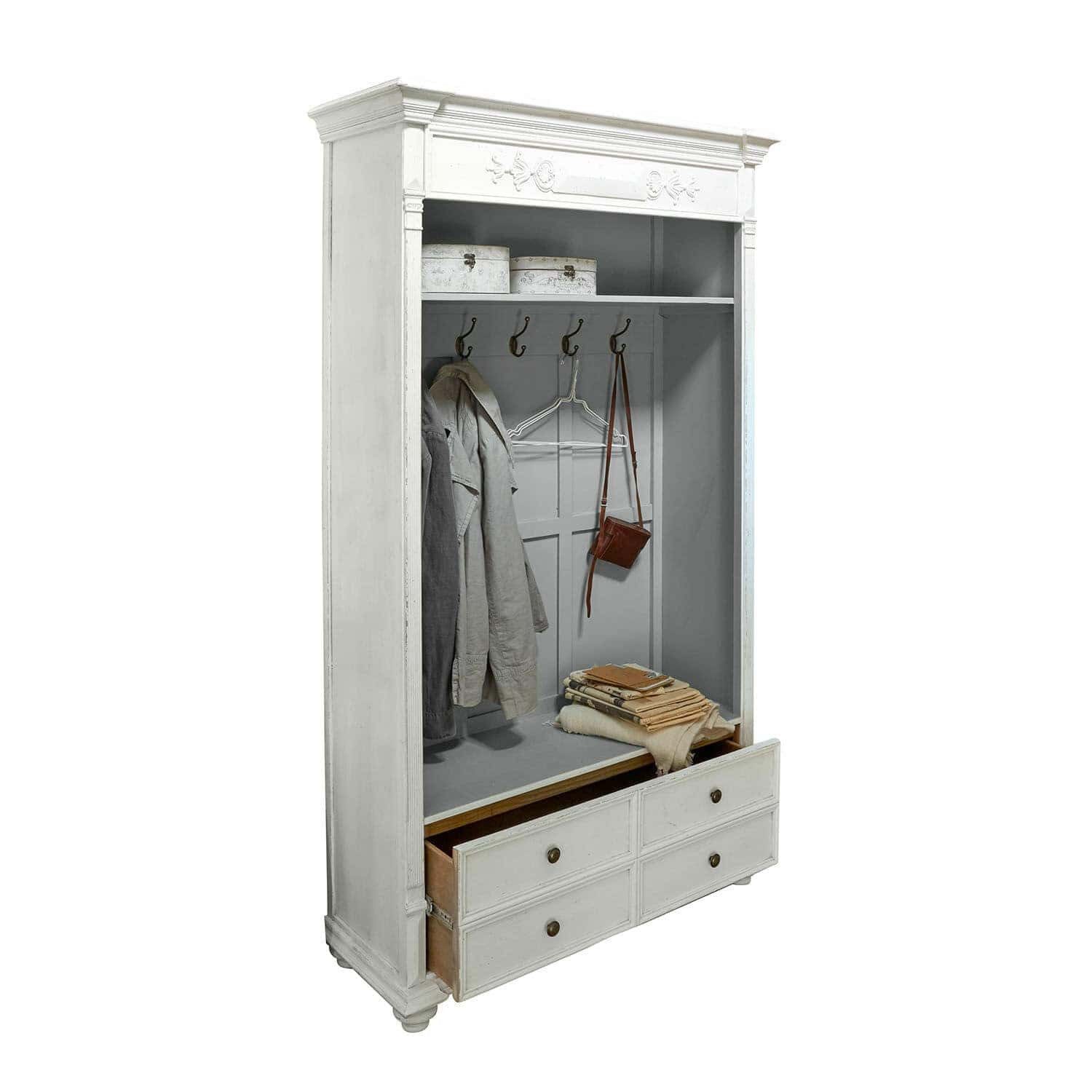 Mirabeau Garderobe Garderobe Étourville antikweiß/antikgrau