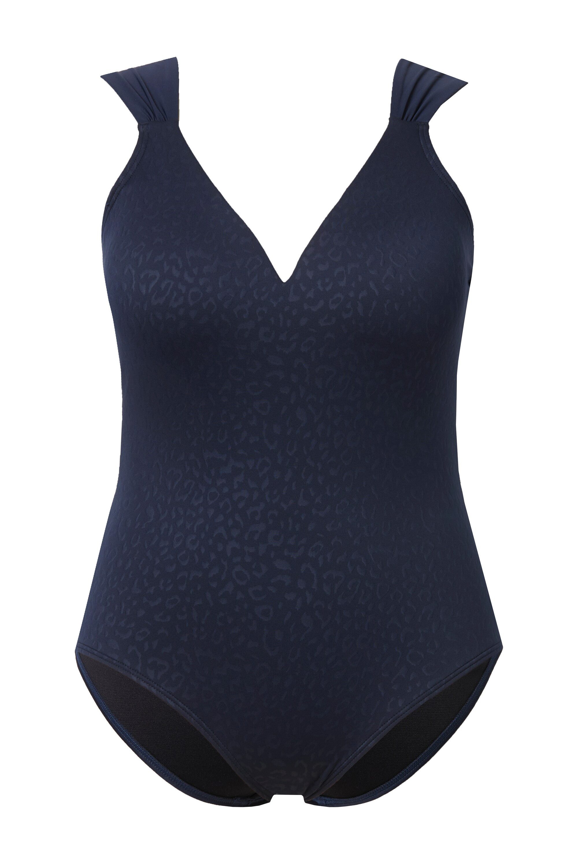 Ulla Popken Badeanzug Badeanzug Leo-Jacquard Softcups günstig online kaufen