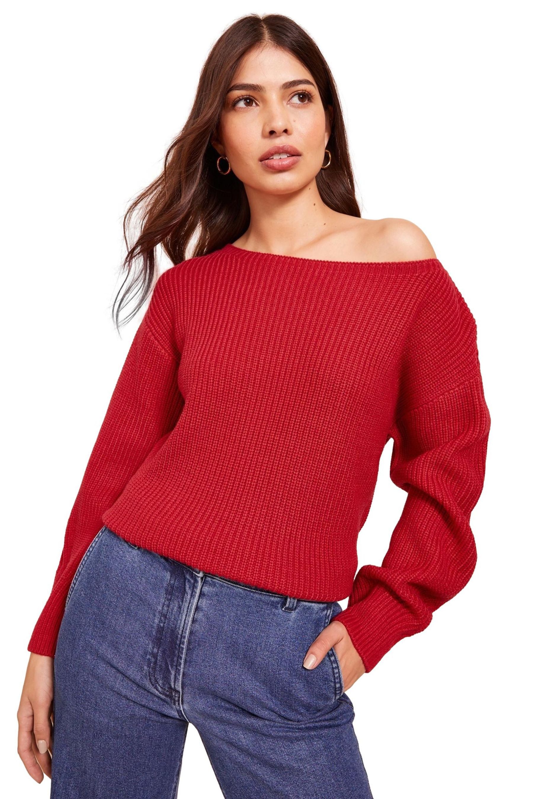 Strickpullover Friends Like These Schulterfreier Pullover Regular