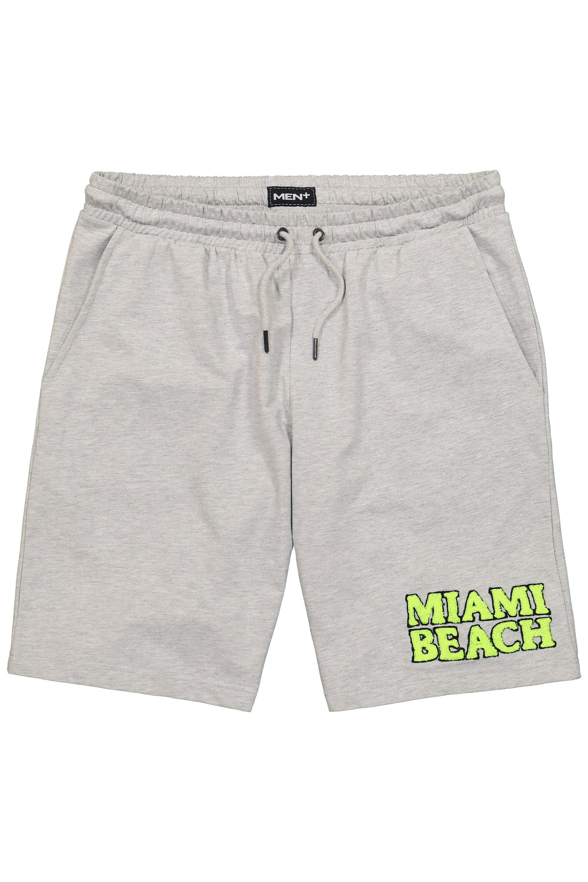 Men Plus Bermudas Men+ Sweatbermuda Neon-Print günstig online kaufen