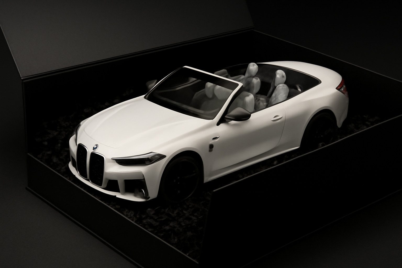BMW Modellauto BMW Geschenkbox Miniatur M4 Cabrio LCI 1:18 Modellauto Geschenkidee, (1-tlg)