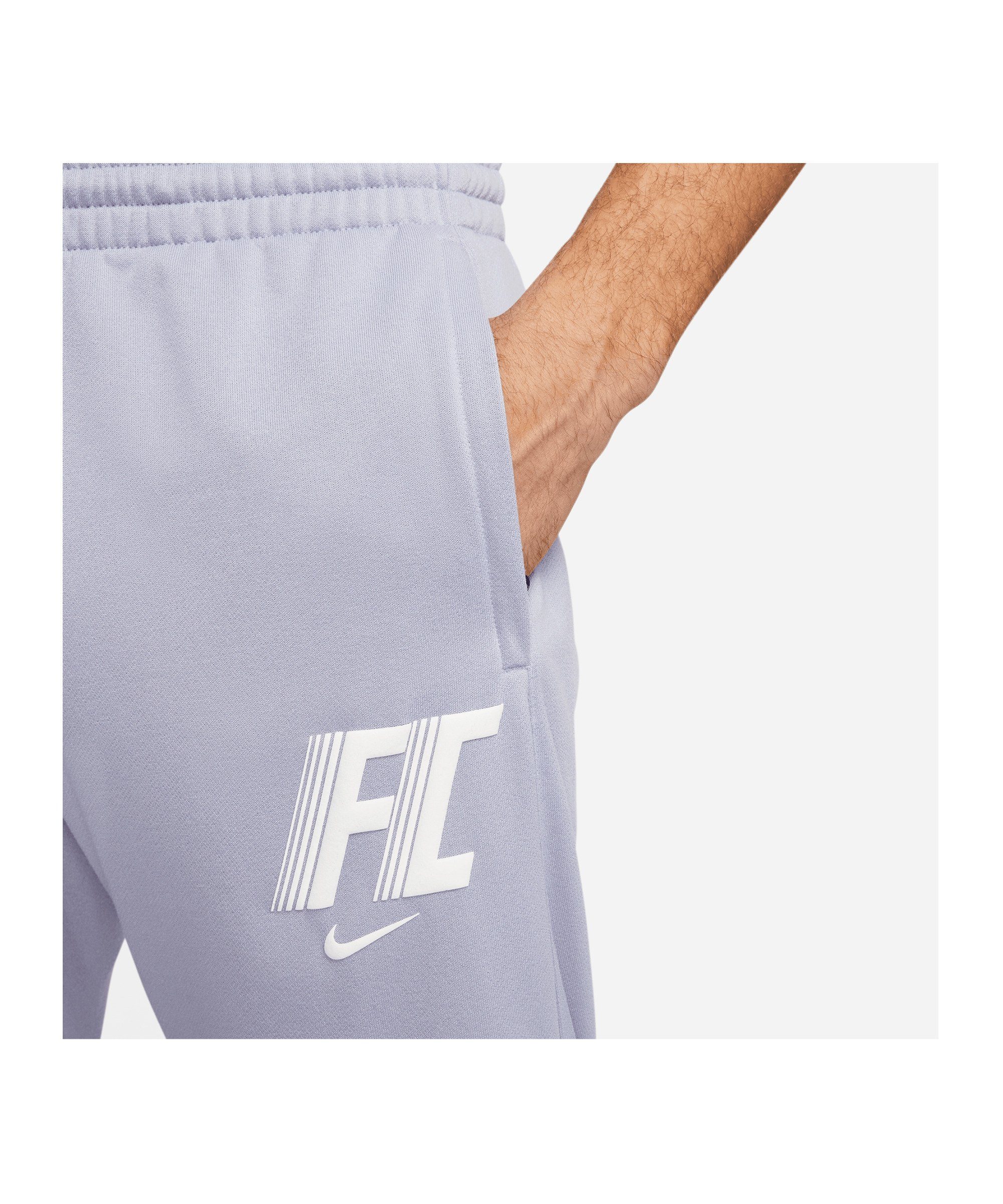 Hose Jogginghose lilaweiss Nike Fleece Sportswear F.C.