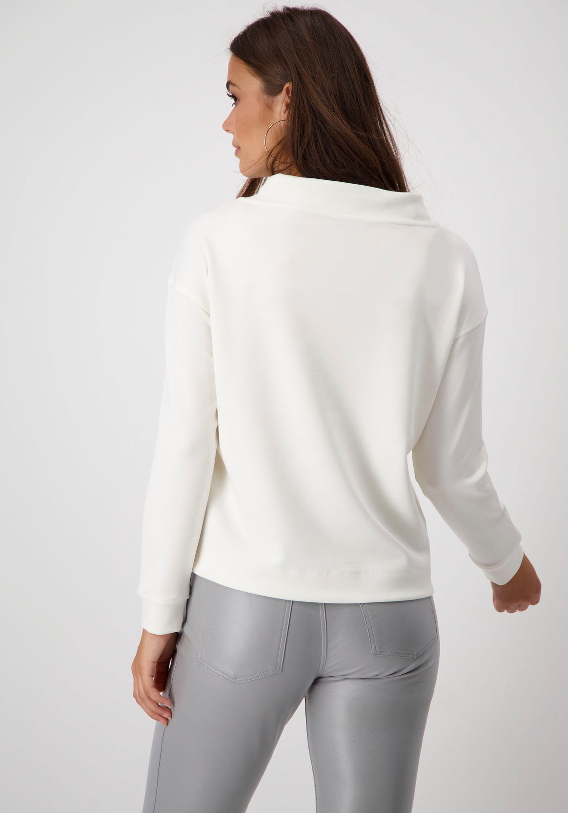 off-white Taschen mit Monari geschmückten Sweatshirt