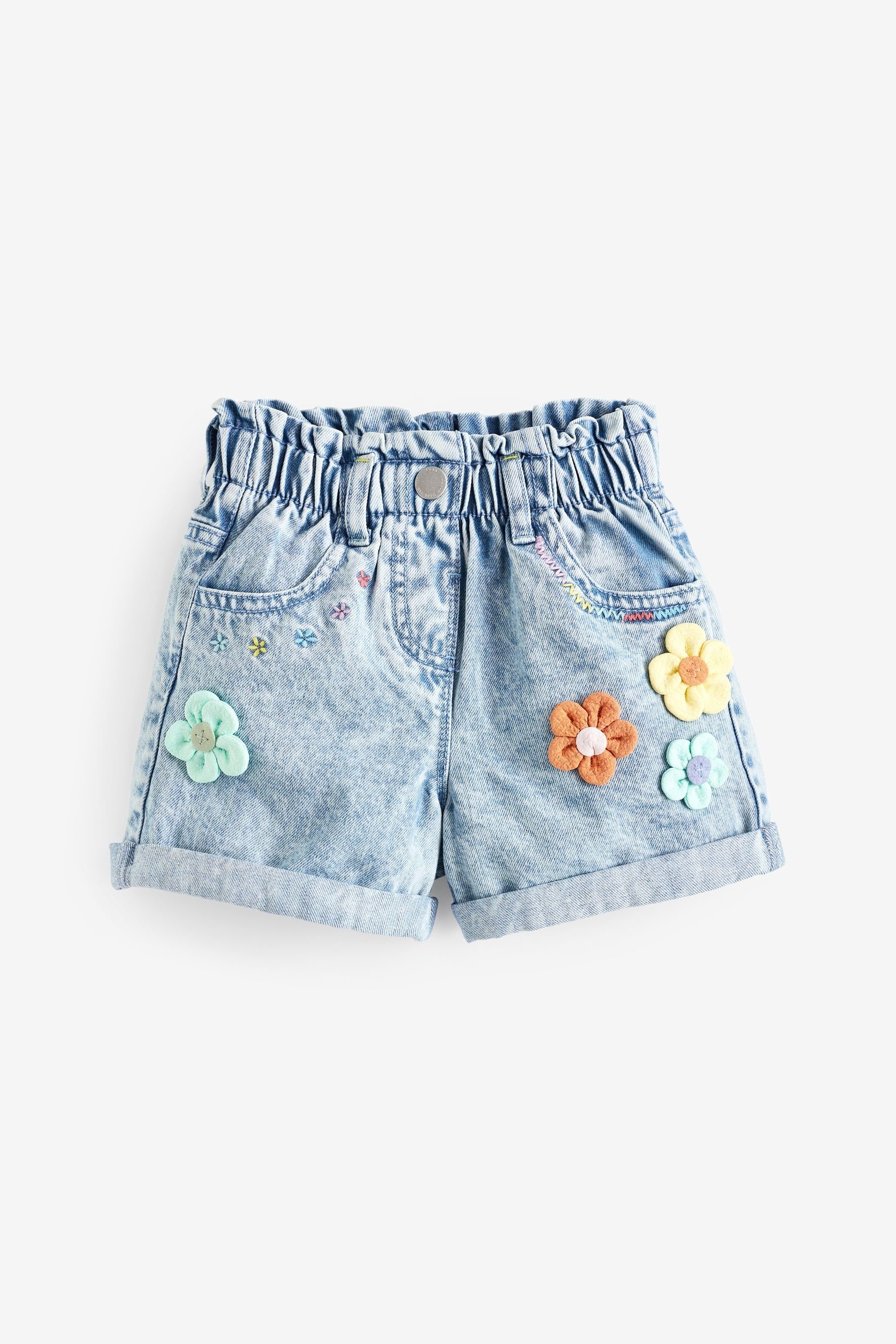 Next Shorts Shorts mit 3D-Blume (1-tlg)