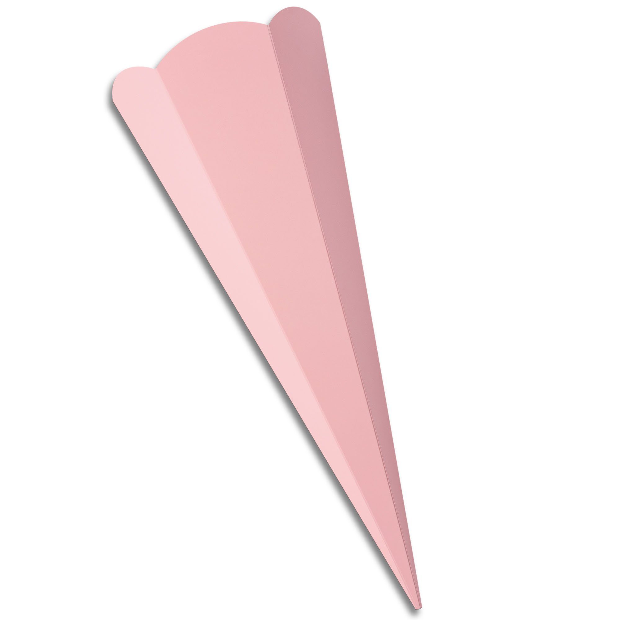 itenga Schultüte Schultüten-Zuschnitt 6-eckig, 68cm ROSA - Schultüten Rohling zum Baste