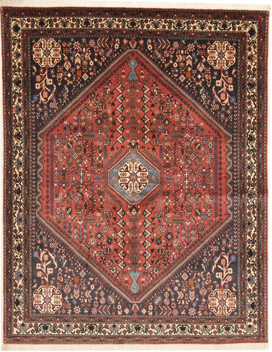 Orientteppich Abadeh 157x202 Handgeknüpfter Orientteppich / Perserteppich, Nain Trading, rechteckig, Höhe: 8 mm