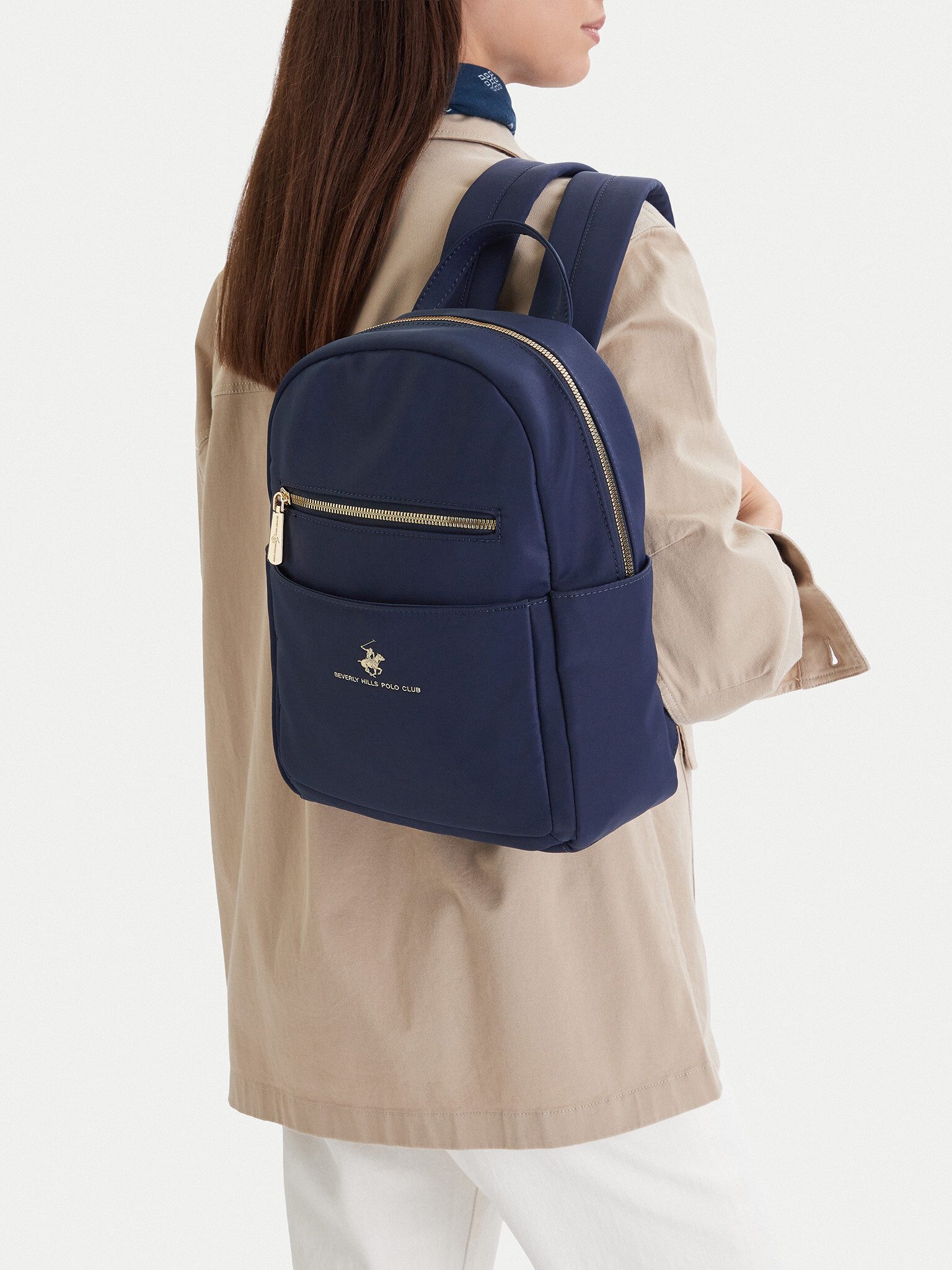BEVERLY HILLS POLO CLUB Freizeitrucksack Beverly Hills Polo Club Damen-Rucksack Marineblau BEVERLY HILLS POLO C