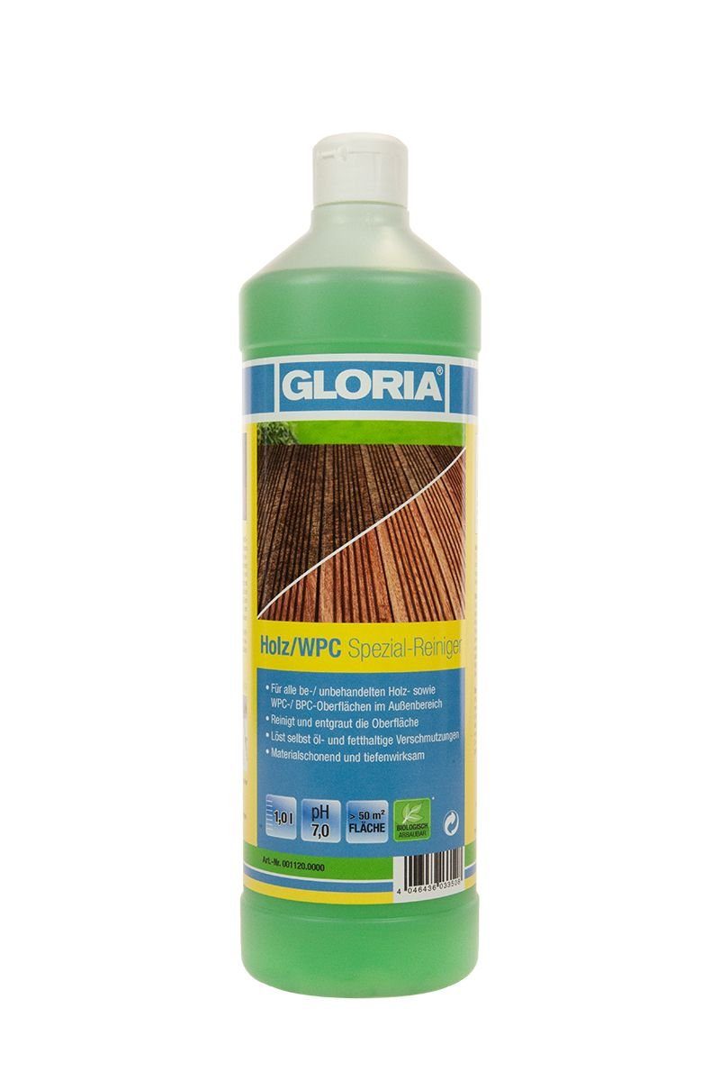 Gloria Gloria Holz und WPC Spezial-Reiniger Holzpflegeöl