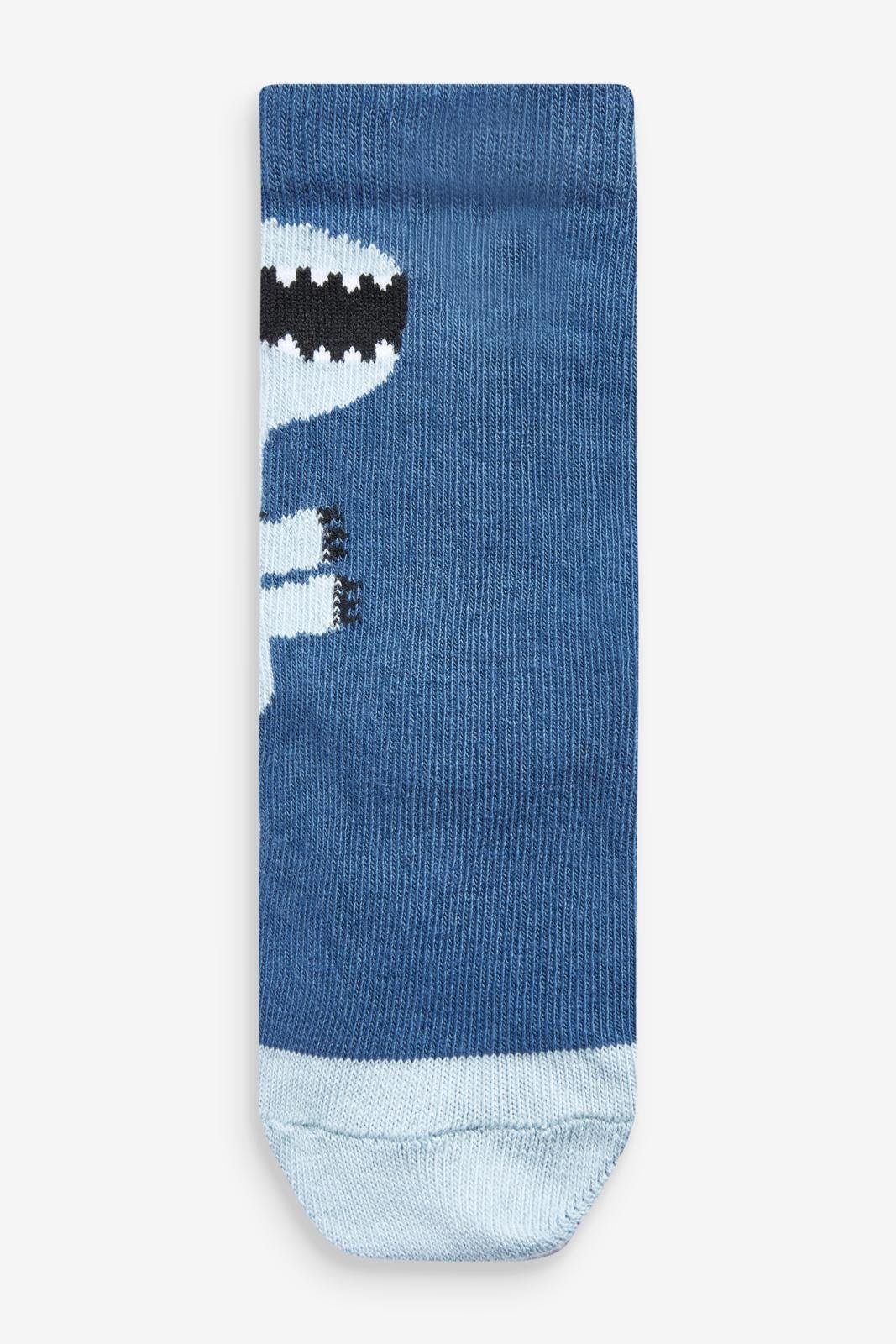 Next Kurzsocken Socken mit Blue 7er-Pack hohem Baumwollanteil, (1-Paar) Dino
