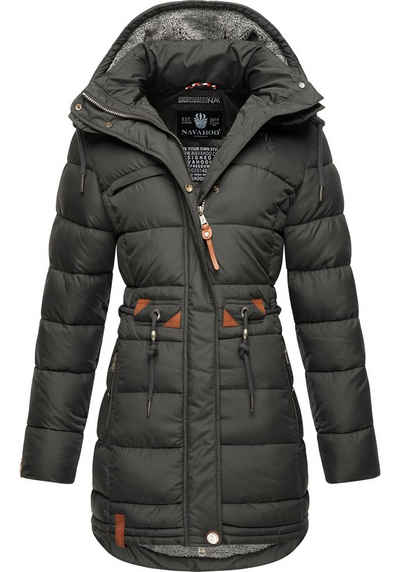 Navahoo Steppmantel Daliee Stylischer Winterparka mit abnehmbarer Kapuze