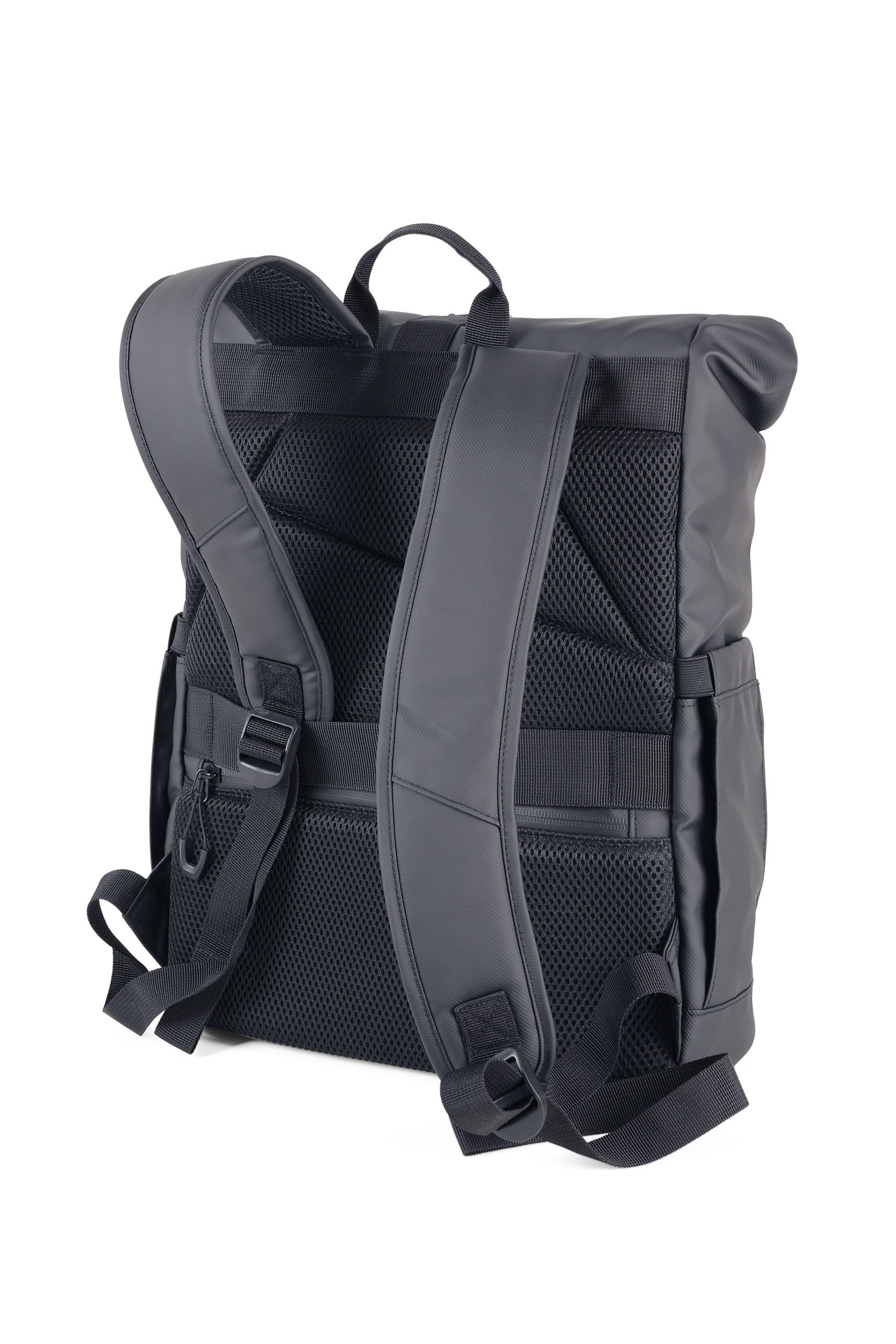 TROIKA Rucksack TROIKA BLACK ROLL TOP