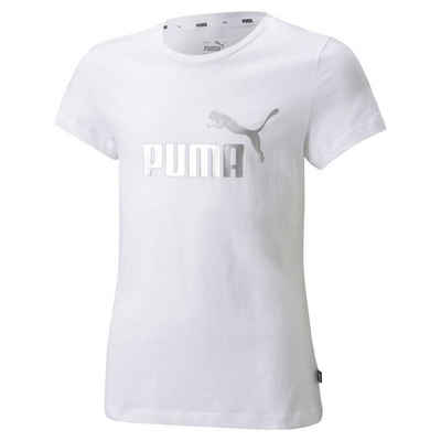 PUMA T-Shirt Mädchen T-Shirt - ESS+ Mallic Logo Tee, Rundhals