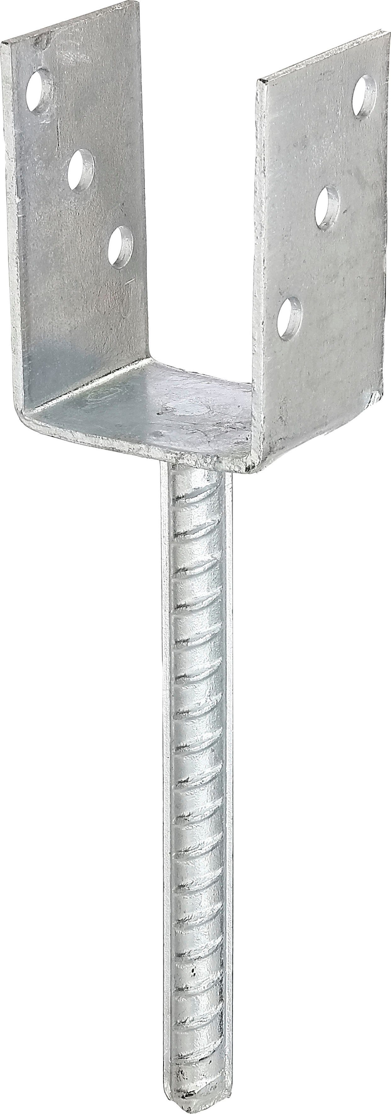 Alberts U-Pfostenträger, zum Einbetonieren, (Set, 5-St), feuerverzinkt, lichte Breite 71 mm, Länge Betonanker 200 mm
