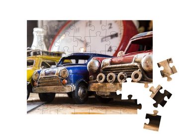 puzzleYOU Puzzle Spielzeugautos aus vergangenen Zeiten, 48 Puzzleteile, puzzleYOU-Kollektionen Nostalgie