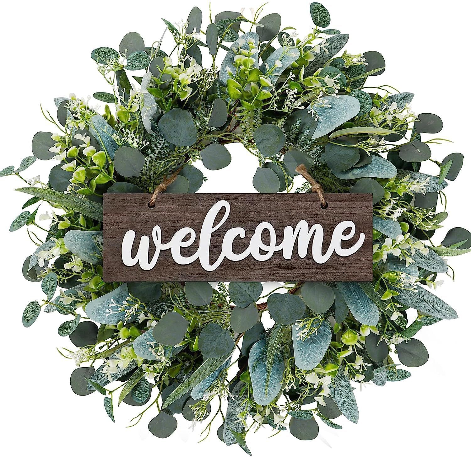 Coonoor Dekokranz Weihnachtskranz Willkommensschild Vordertür Künstliche Kr günstig online kaufen