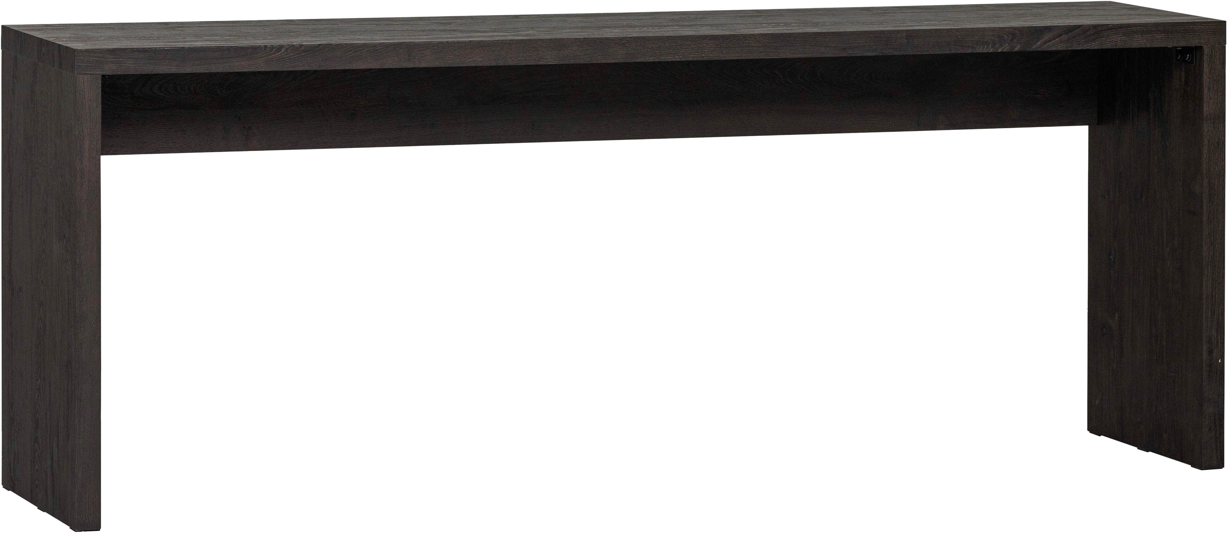 WOOOD Couchtisch Maan MDF mit sichtbarer Holzmaserung, B 200 x T 45 x H 76 cm, Vollständig montiert geliefert, pflegeleicht, sichtbare Maserung