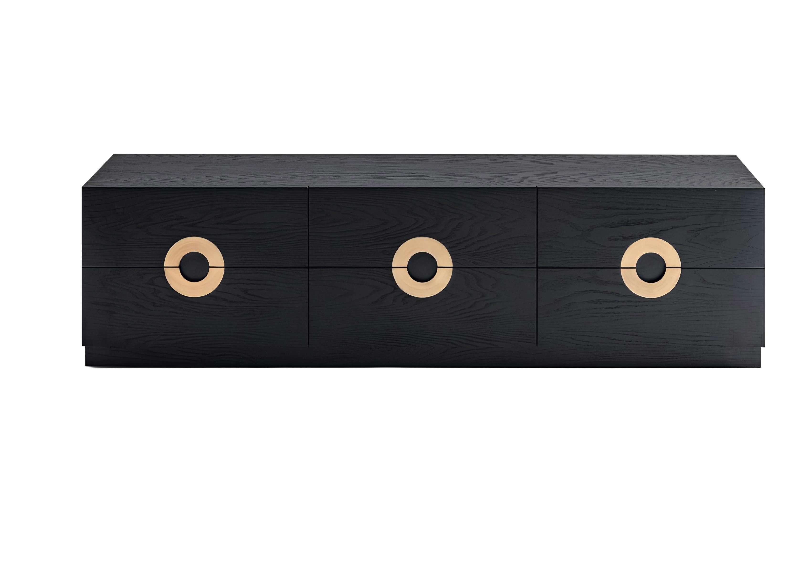 Xlmoebel TV-Schrank Designer Medienmöbel in Holzoptik mit Stauraum für Multimedia-Geräte (TV-Ständer) Hergestellt in Europa