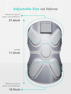 SKG Massagegerät W3 Pro 2er Set Massagegerät für Knie, Ellbogen oder Schultern – Grau