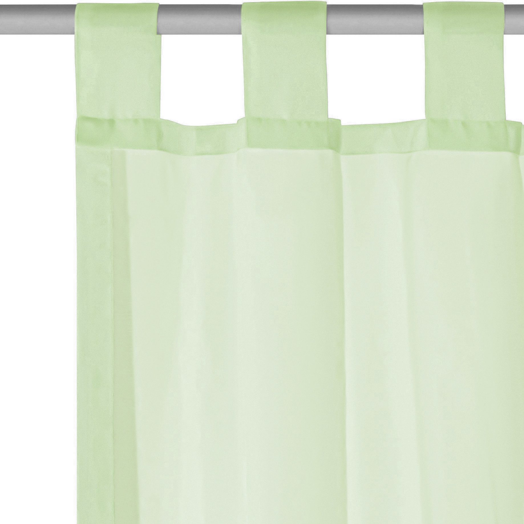 OTTO home Gardine XANA (1 St), Schlaufen, transparent, Voile, Bestseller, einfarbig, 1 Schal, pflegeleicht, preiswert!